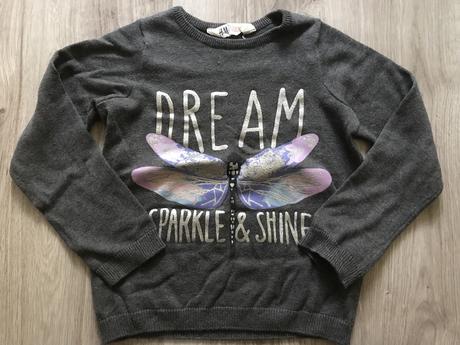 Svetrik motýlik 4-6 rokov, h&m,116