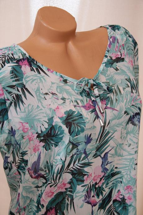 Mentolová tropico blúzka, l, l