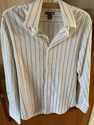 Kvalitná košeľa zn. h&m - jemný pásik v. m, h&m,m