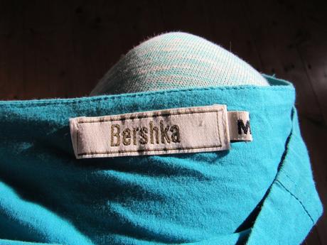 Tyrkysová suknička, bershka,m