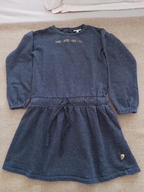 Dievčenské šaty tmavomodré, pompdelux,140