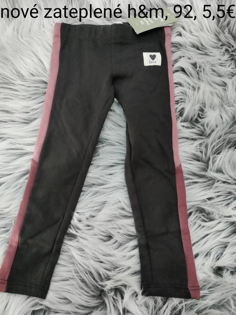 Nove dievcenske zateplene leginy, h&m,92