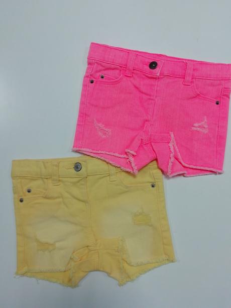 Neónové kraťasy kiabi, 98