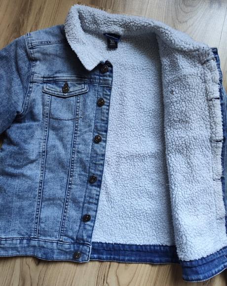 Rifľová prechodná bunda veľ.10-12 r, h&m,152
