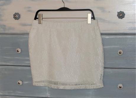 Krajková elastická sukňa, only,l