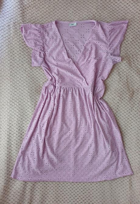 Krásne madeirové letné lilac šaty zn.jdy, m