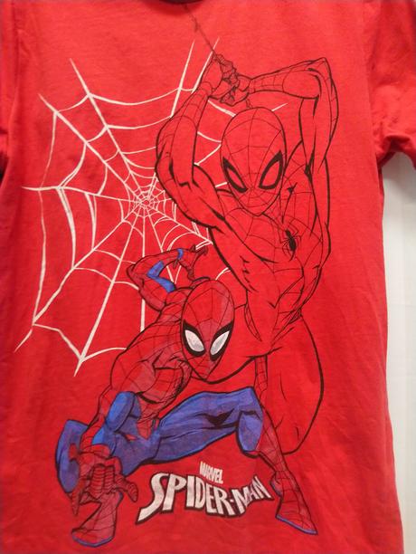 Červené tričko spiderman, marvel, 134-140 cm, marvel,140