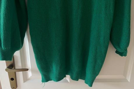 Zelený dlhý sveter/minišaty, m/l, m