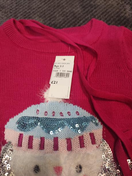 Krásny dlhý sveter  s kabelkou, bluezoo,98