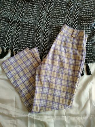 Dámske karované nohavice "d", m