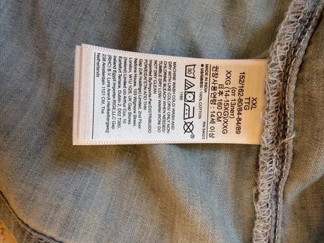 Riflove saty na ramienka - 158/164 - top stav, gap,158