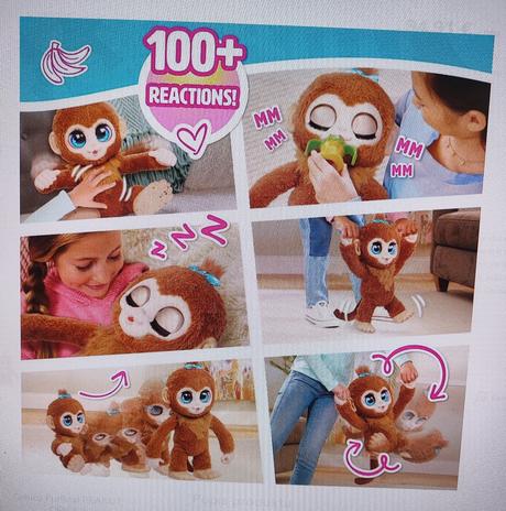 Interaktívna opička furreal peanut, 