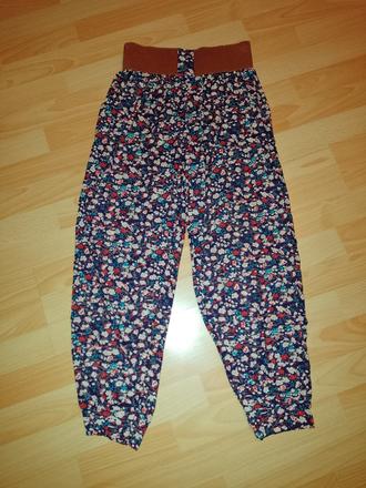 Ľahučké kveotve nohavice, s