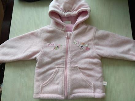 Hrubá bunda s kapucňou, baby,80