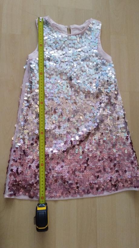 Flitrovane saty, h&m,116