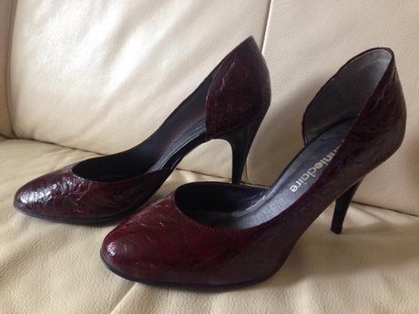 Kožené lakované lodičky, 35