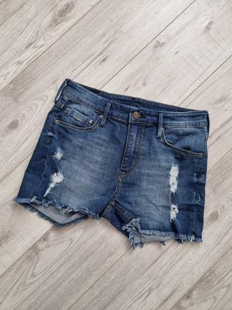 Roztrhané džínsové šortky, denim,xs