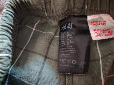 Pyžamové nohavice, h&m,146