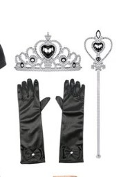 Plesove doplnky žezlo korunka rukavičky wednesday,