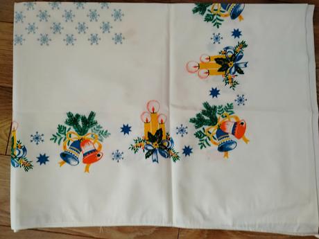 Vintage vianočný obrus, 