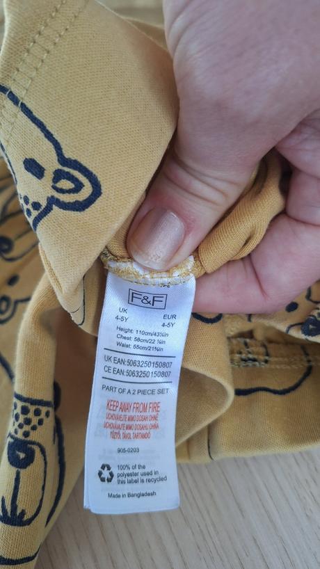 Veselé pyžamko 110, f&f,110