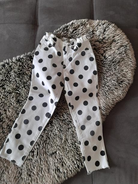 Nohavice skinny bodky, 110