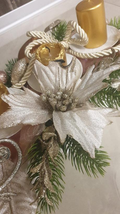 Adventný vianočný sviatočný veniec + hviezdy,