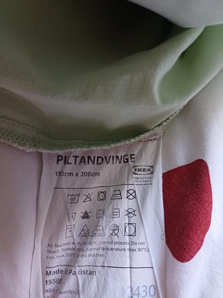 Posteľné obliečky svetlozelené zn.ikea, šírka (cm): 150,dĺžka (cm): 200