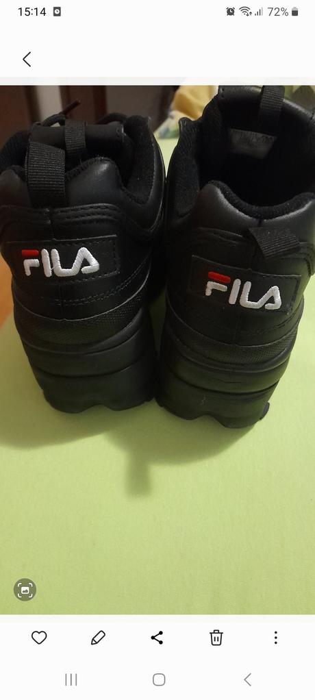 Nenosené botasky, fila,38