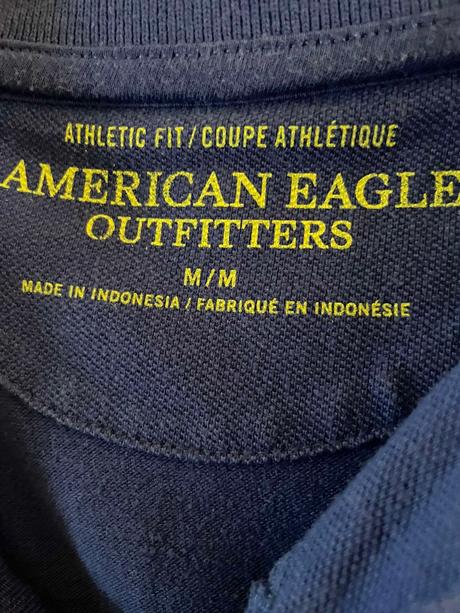 Pánske modré tričko č.m, american eagle,m