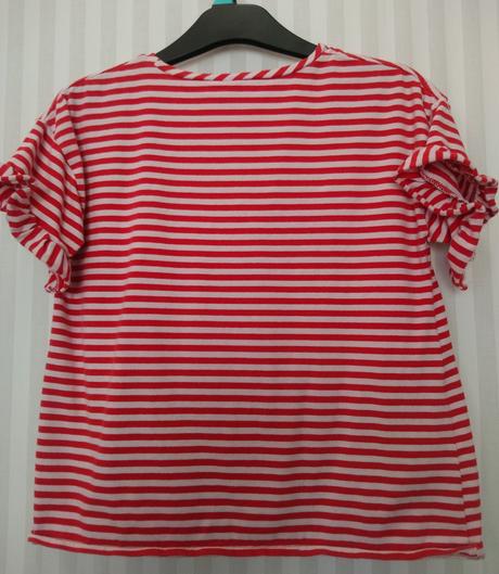 Pásikavé červeno biele tričko, motív, ido, 146-152, 152