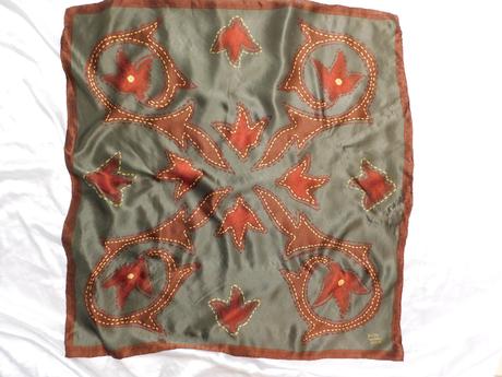 Ranch wear texas stitching luxusna hodvabna šatka, l