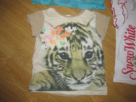 Dievčenské tričká v. 128, h&m,128