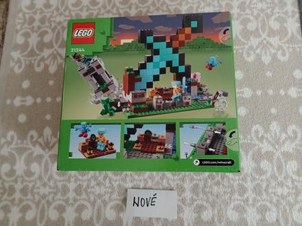 Nové lego minecraft 21244-rytierska základňa,