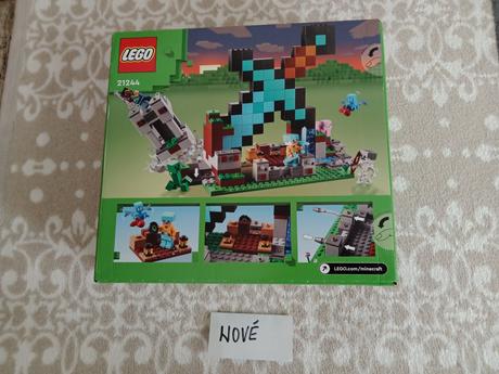 Nové lego minecraft 21244-rytierska základňa, 