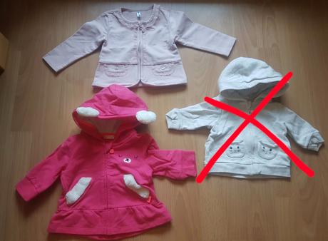 Mikiny na zips, rôzne veľkosti, h&m,56