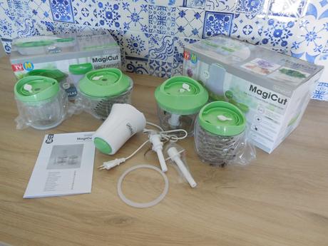 Livington magicut +2x zberná nádoba sklo-nový, 