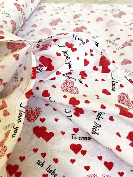 Bavlnené posteľné prádlo pre zamilovaných, 