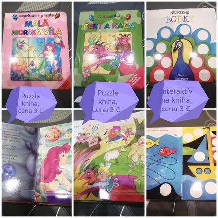 Knižky interaktívné a puzzle,