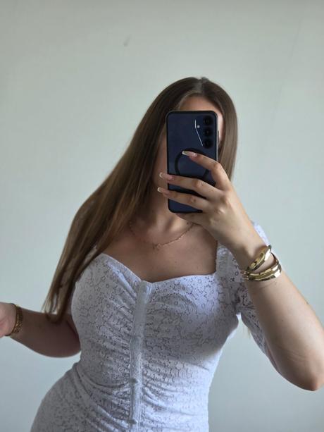 Biele šaty s, reserved,s