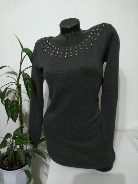 Predĺžený svetrík l/xl, papaya,l