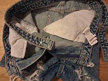 Vysoký pás rifľové šortky sinsay veľ 38, sinsay,38