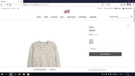 Mikina hm, mikina santa reserved, h&m,l