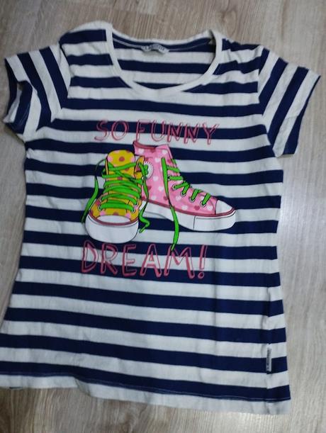 Tričko s krátkym rukávom + leginy veľkosť 152, lewro,152