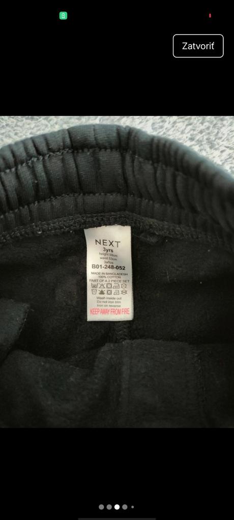 Tepláková súprava, next,98