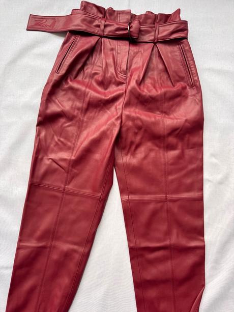 Karl lagerfeld - koženkové nohavice, xs