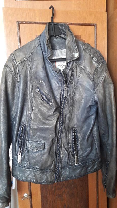 Kožená bunda, pepe jeans,s