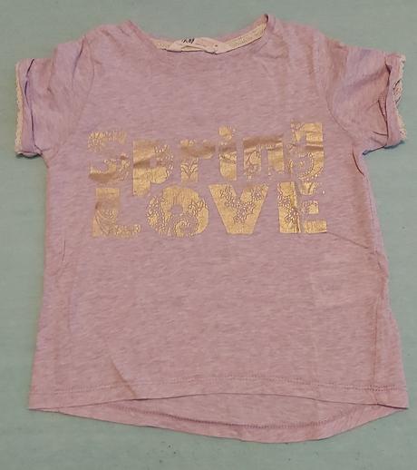 Letné tričko fialové h&m 98/104, h&m,98