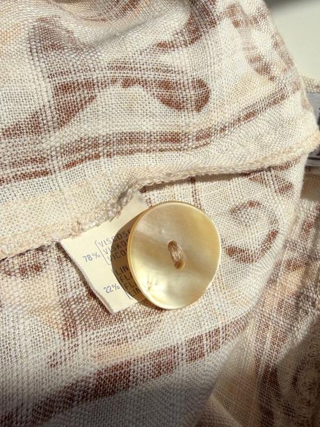 Vintage ľanová bunda caroline rohmer secesný štý, l