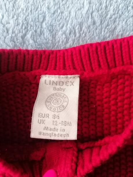 Cerveny svetrík, lindex,86